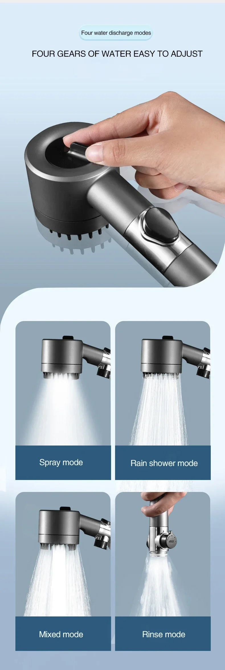 High Pressurized Filter Shower Head