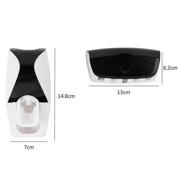 Toothbrush Holder With Automatic Toothpaste Dispenser